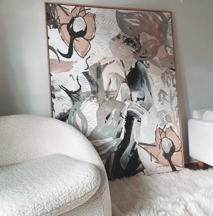 Bloom with Chaos 1.3m x 1.7m canvas